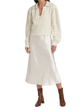 DH New York Collared V-neck Sweater Dress